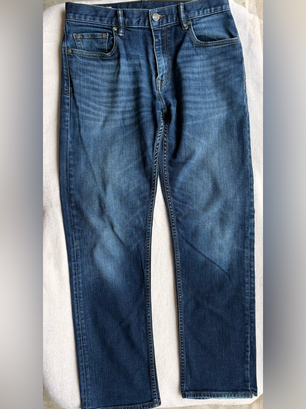 Banana Republic Men's Dark Blue Slim Straight Jeans